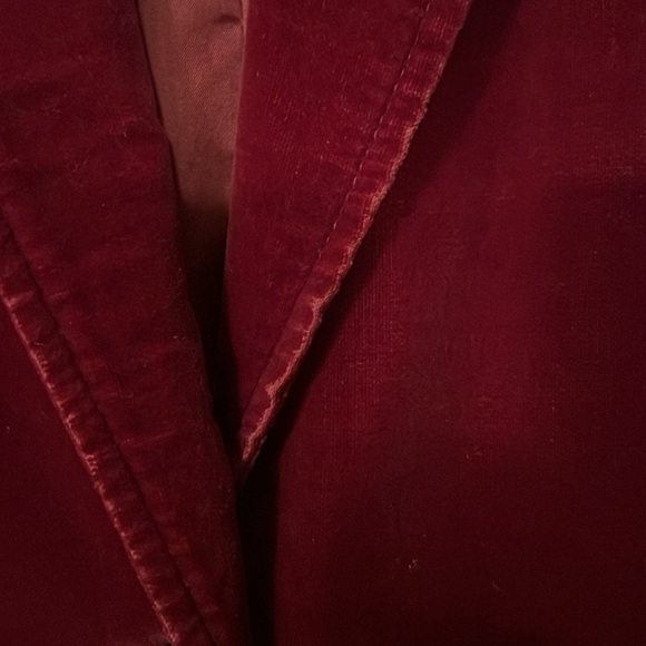 vintage velvet maroon jacket - Picture 5 of 9